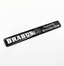 Black BRABUS Powered by Mercedes Benz Badge Emblem Self Adhesive Styling Sticker