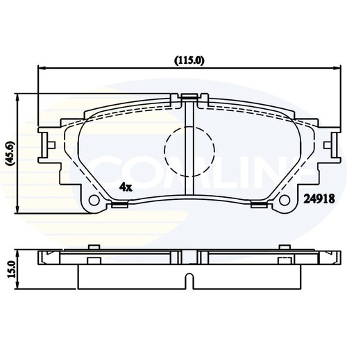 Brake pads set for - for, lexus