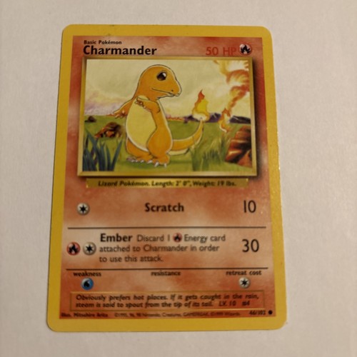Pokémon charmander base set - charmander,,