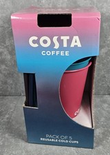Set Of 5 Costa Coffee Cups -