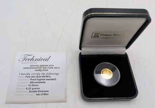 Angel 24ct gold coin - angel,
