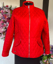 Ladies Bright Red Regatta Great Outdoors Quilted Jacket Size UK 18