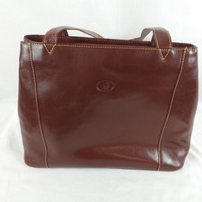 Lloyd Baker Brown Leather Two Handled Bag (h25)