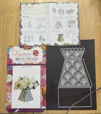 Forever Flowerz, Flower Box Vase and Art Deco Fan Panels Die Set   Free P&P