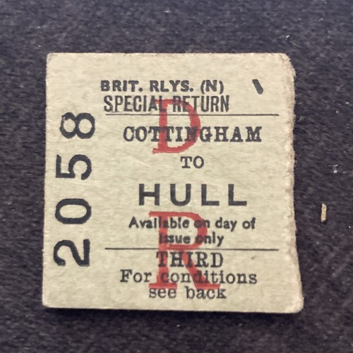 Half railway ticket - , (