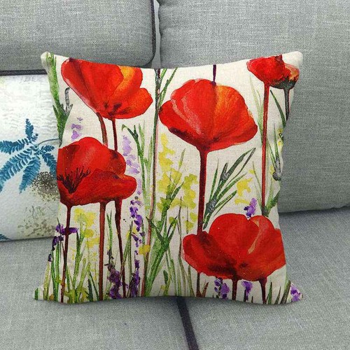 New cushion cover square red - new,