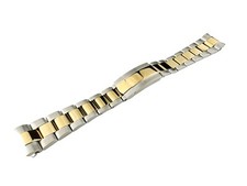 20 21mm Silver Yellow Gold Stainless Steel Strap Bracelet fit ROLEX watch Pins