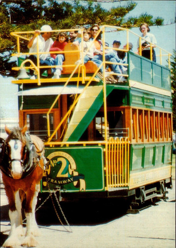 Granite island horse tram - island,