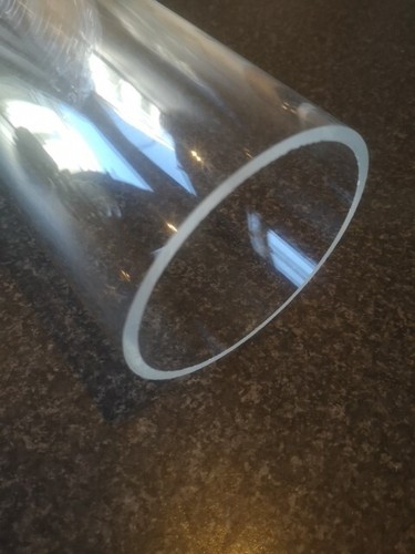 Clear acrylic round tube - clear,