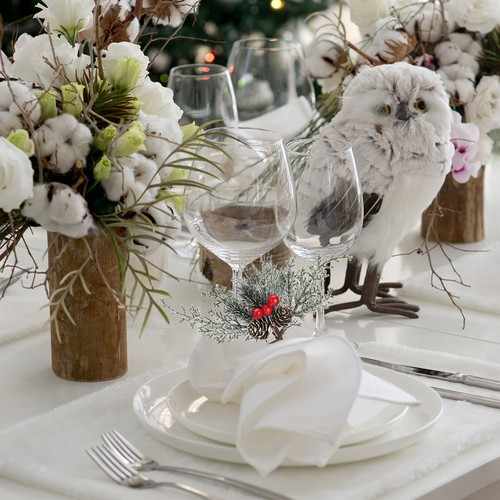 Christmas napkin ring holder - napkin,