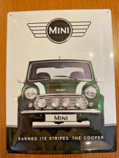 Nostalgic Art Tin Mini Cooper (green) 23214 metal wall sign