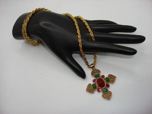 Vintage byzantine cross - vintage,