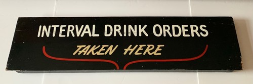 Large vintage theatre - theatre, sign