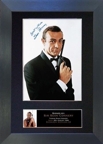 Sean connery signed mounted - signed,
