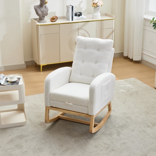 White boucle fabric nursing - white,