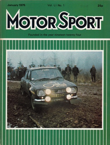 Motor sport magazine january - motor,