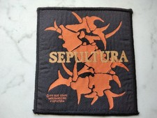 SEPULTURA  Patch Original 1991 BLUE GRAPE Vintage Aufnäher 10x11cm Thrash Metal