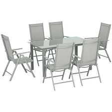 Outsunny 7 Piece Garden Dining