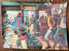 3D French postcard - LE SALOON