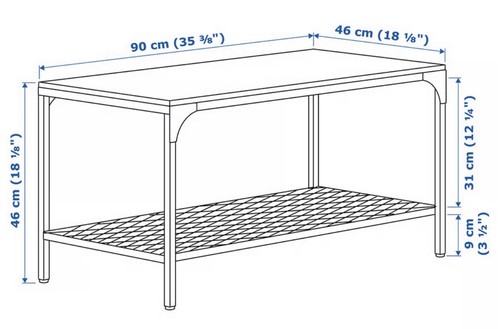 Ikea fjällbo coffee - table, 90