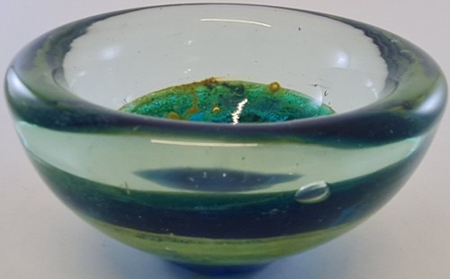 Mdina glass bowl 13cm - mdina,