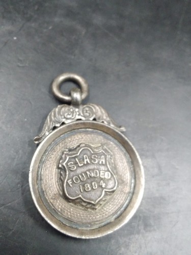 Antique silver watch fob - antique,