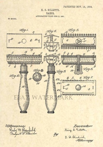 Official gillette razor 1904 - official,