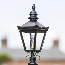 Deluxe Victorian Lantern Traditional Black 'Harrogate'  - 54cm