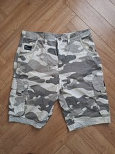 Mens Crosshatch Watchford Camouflage Combat Style Shorts Size 32 Summer 