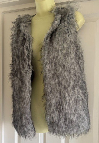 Primark grey faux fur gilet - primark,
