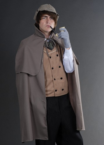 Deluxe grey sherlock holmes - grey,