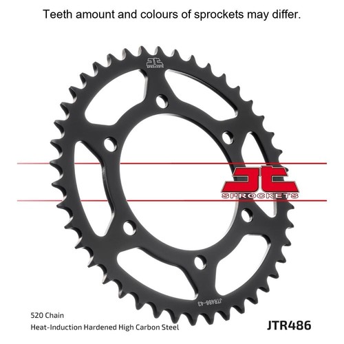 Steel rear sprocket teeth - jt,