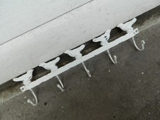 Cast Iron / Steel Bird Coat/Towel WALL HOOKS.6 x Hooks  Shabby Chic.Interior.