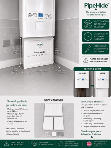 Pipehide wooden boiler - wooden,