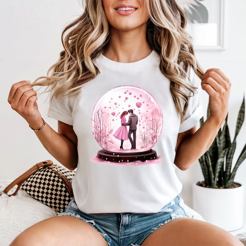 Love snow globe womens shirt - snow,