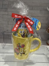 SpongeBob SquarePants Patrick Yellow Ceramic Coffee Mug Hot Cocoa Mix Gift Set