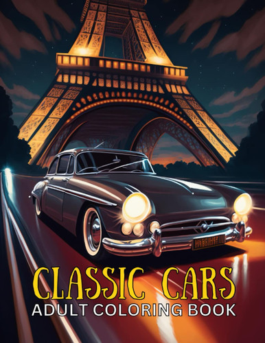 Classic cars adult coloring - classic,
