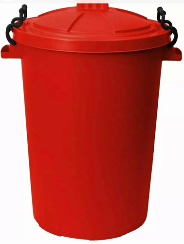 50l red plastic waste - 50l,