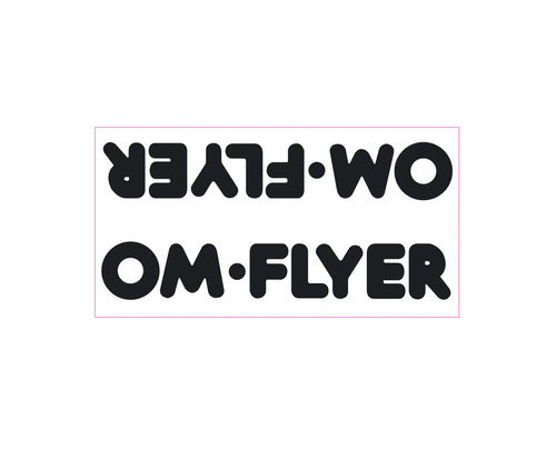 Racing flyer down tube - racing, om