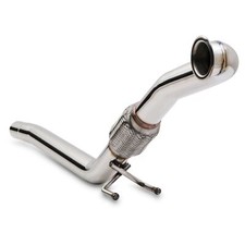 Stainless steel exhaust - steel, front
