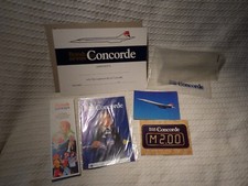 Vintage British Airways Concorde Flight Pack Certificate Leaflets 1980s