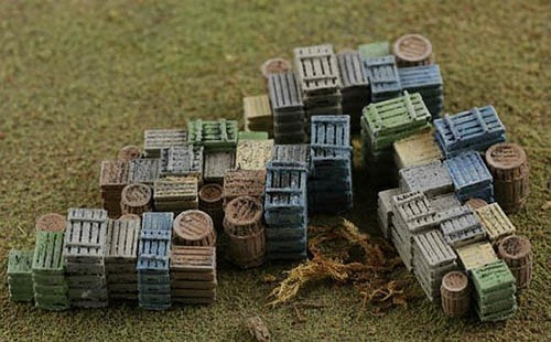 Fruit crates and barrel - fruit,