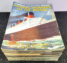 55 x Shipping Wonders of the World Magazine FULL SET 1930's Majority VGC