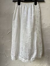 (M & S) St.Michael Shiny vintage Silky Half Slip Petticoat Lingerie cream 8-10L