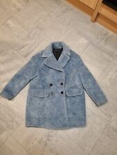 Zara blue teddy coat size S
