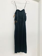 Roksanda Ilincic - Pleated Silk Dress - UK Size 8/Size M - Black/Mustard