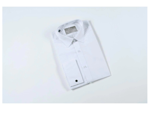 White swept double - cuff, shirt