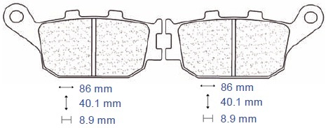 Brake pads - pads,