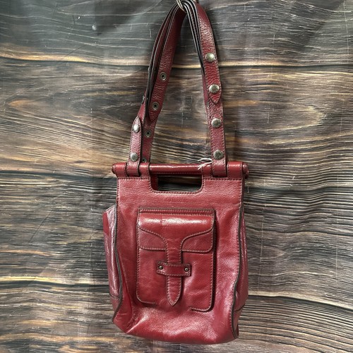Loewe red leather shoulder bag - red,