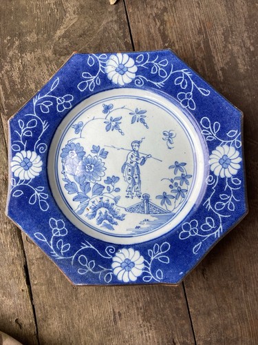 Antique english delft dish - antique,